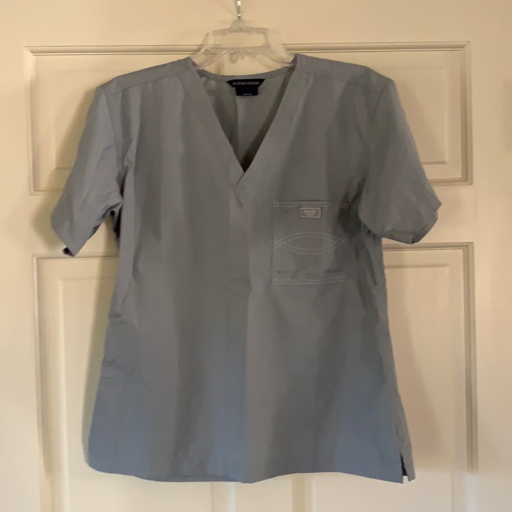 Blue sky scrub top